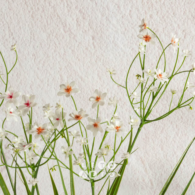 Искусственный цветок в горшке Таллинум 51 см белый Summer Deco