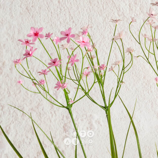 Искусственный цветок в горшке Таллинум 51 см розовый Summer Deco