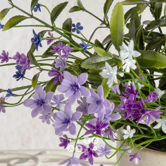 Искусственный цветок в горшке Lobelia 31 см Summer Deco