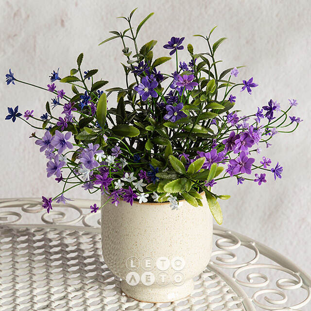 Искусственный цветок в горшке Lobelia 31 см Summer Deco