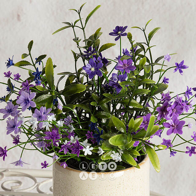 Искусственный цветок в горшке Lobelia 31 см Summer Deco