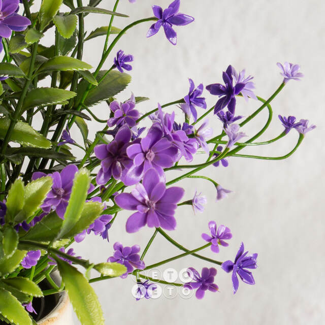 Искусственный цветок в горшке Lobelia 31 см Summer Deco