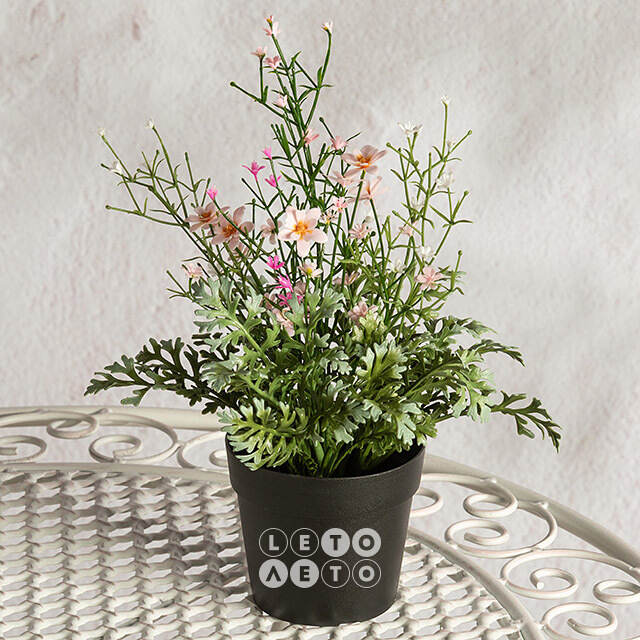 Искусственный цветок в горшке Meadow Flowers 26 см Summer Deco
