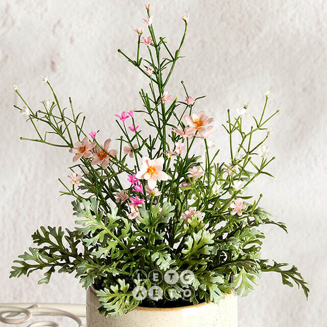 Искусственный цветок в горшке Meadow Flowers 26 см Summer Deco