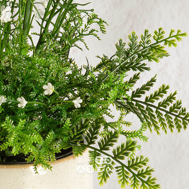 Искусственный цветок в горшке Аспарагус 28 см Summer Deco