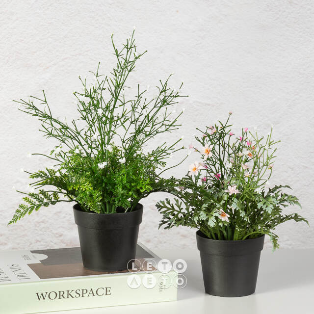 Искусственный цветок в горшке Meadow Flowers 26 см Summer Deco