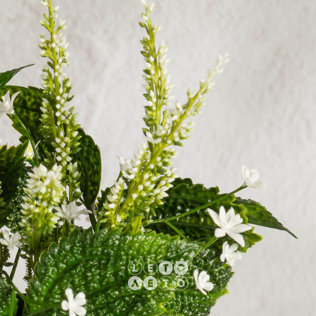 Искусственный цветок в горшке Пилея 24 см Summer Deco