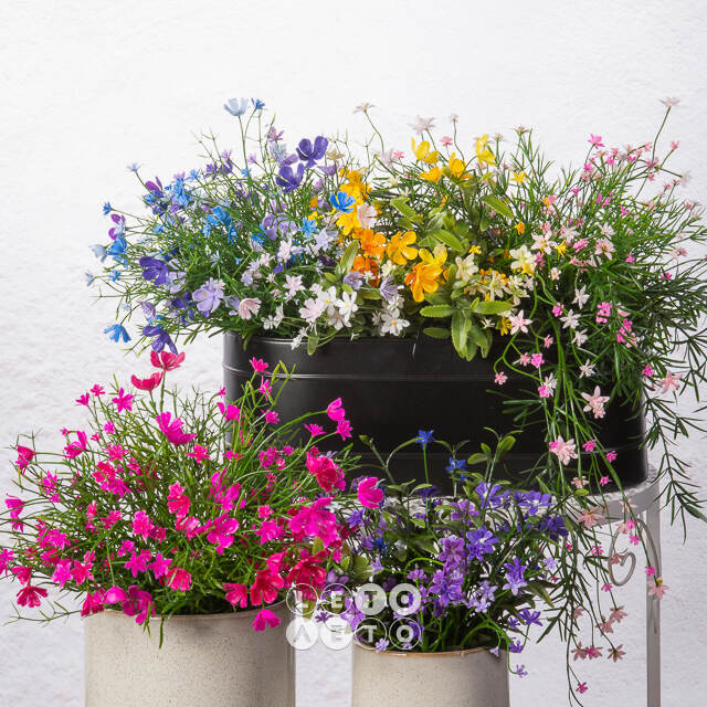 Подвесной искусственный цветок Midleton Stone 43 см, розовый Summer Deco
