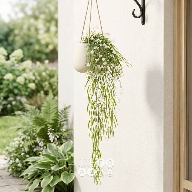 Подвесной искусственный цветок Патели-Бридж 69 см, белый Summer Deco