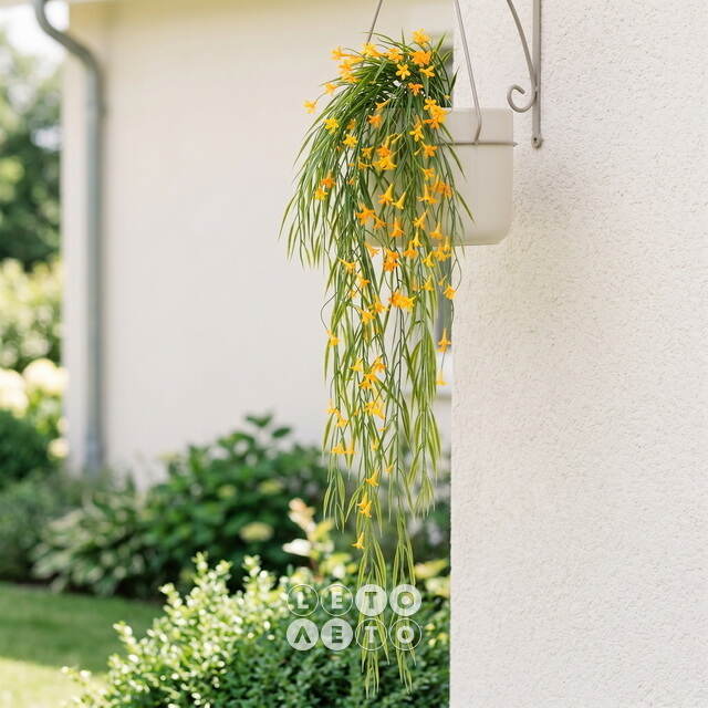 Подвесной искусственный цветок Патели-Бридж 69 см, желтый Summer Deco