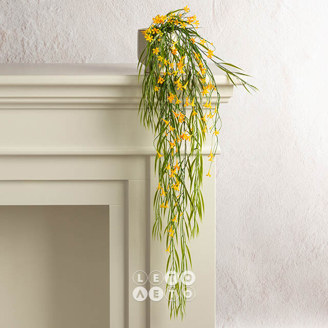 Подвесной искусственный цветок Pateley Bridge 69 см, желтый Summer Deco