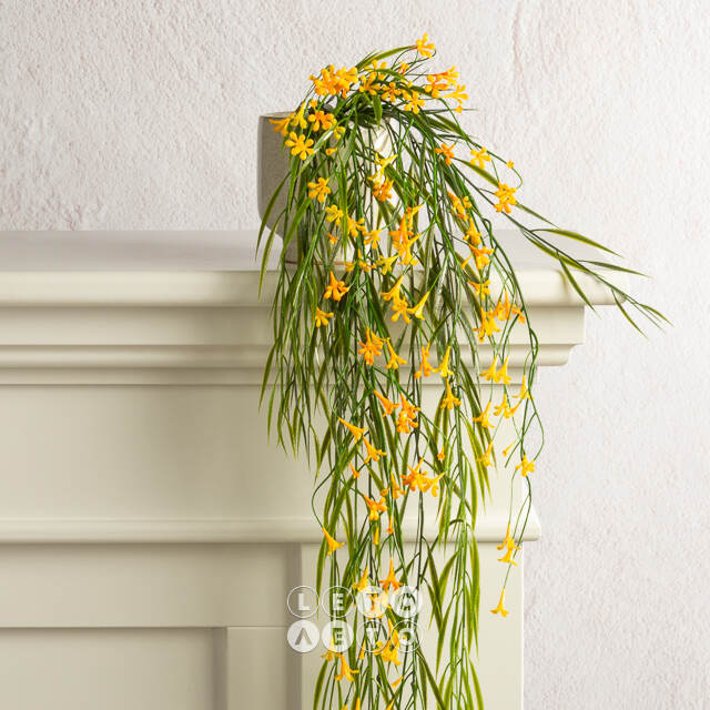 Подвесной искусственный цветок Pateley Bridge 69 см, желтый Summer Deco