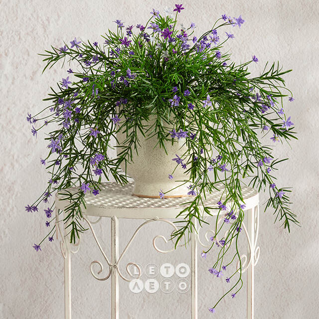 Подвесной искусственный цветок Midleton Stone 43 см, фиолетовый Summer Deco