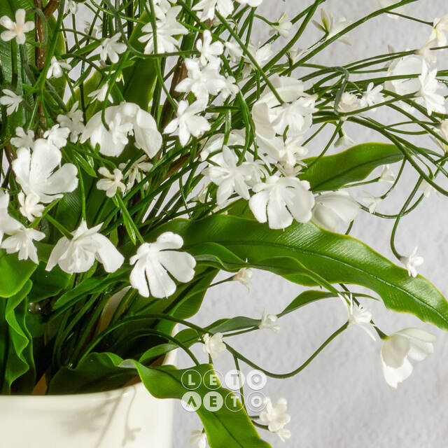 Искусственный цветок в горшке Audrey - Цветущее Королевство 46 см Summer Deco