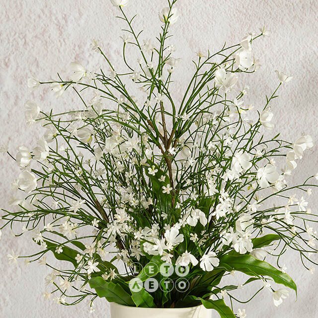 Искусственный цветок в горшке Audrey - Цветущее Королевство 46 см Summer Deco