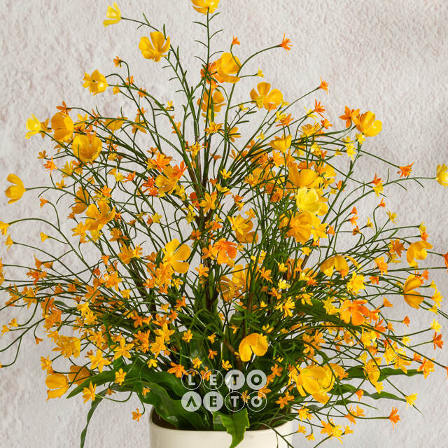 Искусственный цветок в горшке Audrey - Солнечный День 46 см Summer Deco