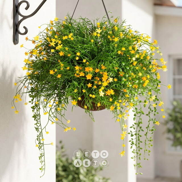 Искусственный цветок в кашпо Матерра - Аромат Лета 43 см Summer Deco