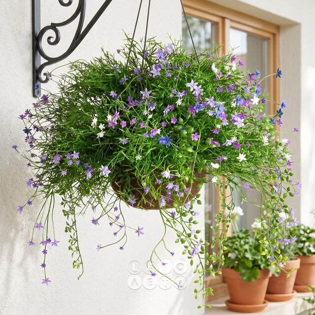 Искусственный цветок в кашпо Матерра - Нежный Сонет 43 см Summer Deco