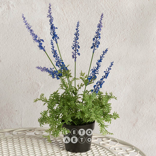 Искусственный цветок в горшке Лаванда - Markinch 39 см Summer Deco