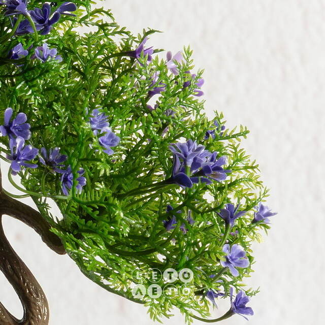 Искусственный Бонсай Хинаока 14 см фиолетовый Summer Deco