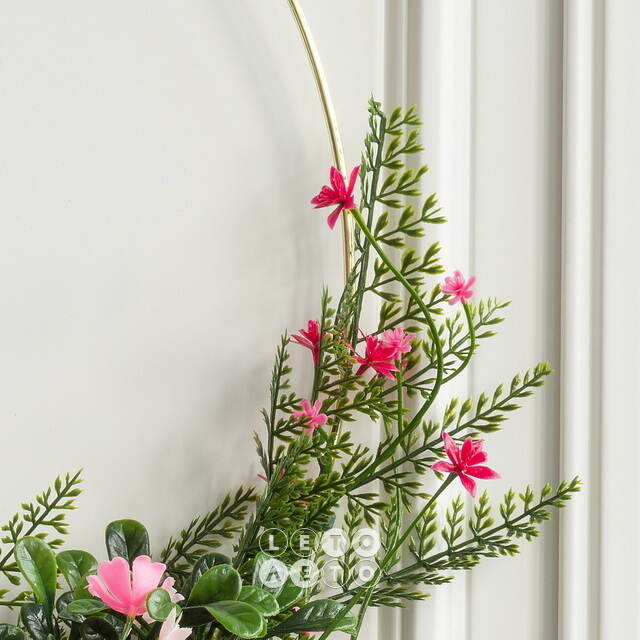 Венок декоративный Nairn - Цветочный Спектакль 41 см Summer Deco