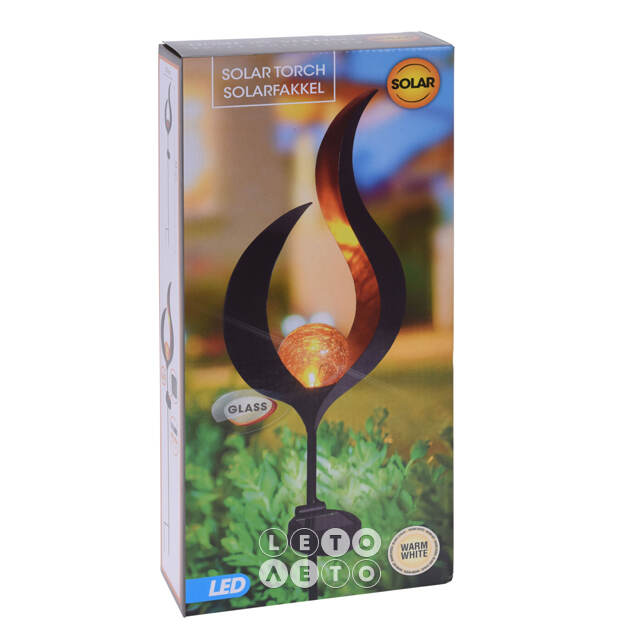 Садовый светильник на солнечной батарее Solar - Flames 93 см, IP44 Koopman