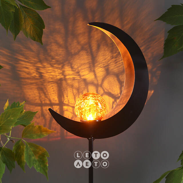 Садовый светильник на солнечной батарее Solar - Fire Moon 93 см, IP44 Koopman
