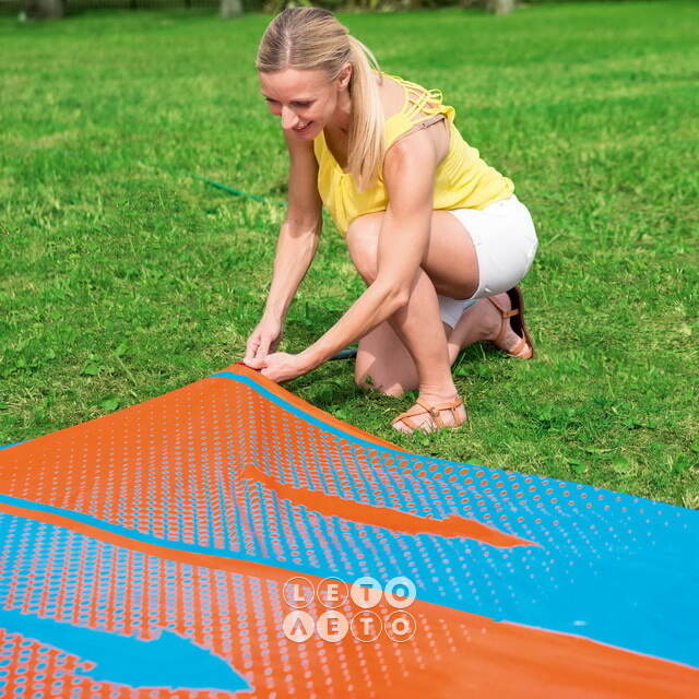 Водная дорожка для скольжения Double Water Slide 488 см Bestway