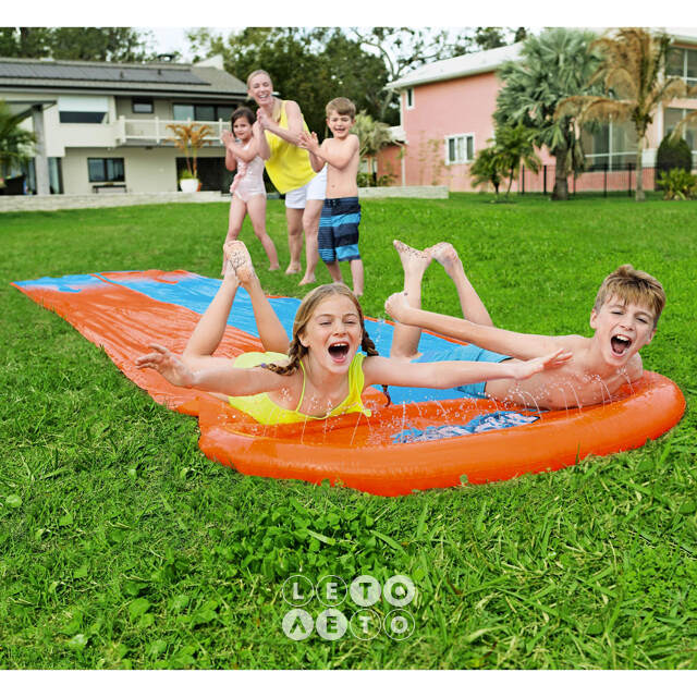 Водная дорожка для скольжения Double Water Slide 488 см Bestway