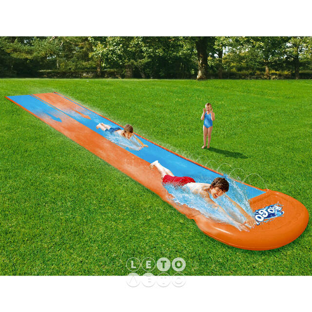 Водная дорожка для скольжения Double Water Slide 488 см Bestway