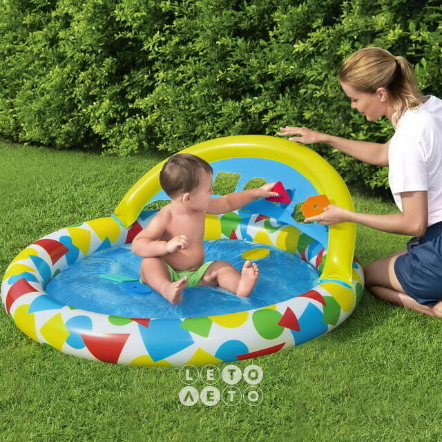 Надувной бассейн для малышей с сортером Kiddie Dream 120*117 см Bestway