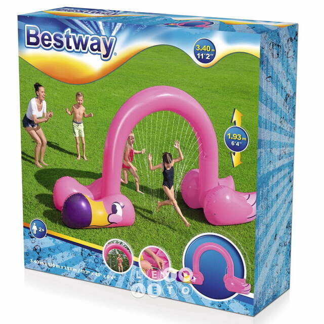 Надувная игрушка с фонтаном Фламинго 340*193*110 см Bestway