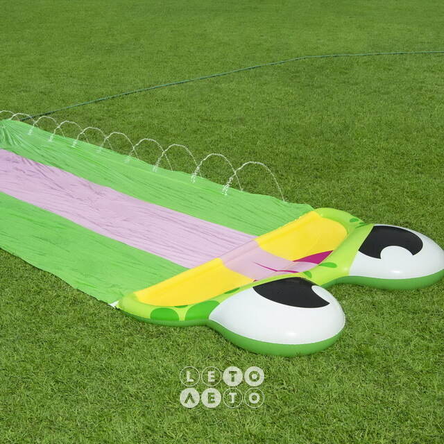 Водная дорожка для скольжения Triple Frog Slide 488 см Bestway