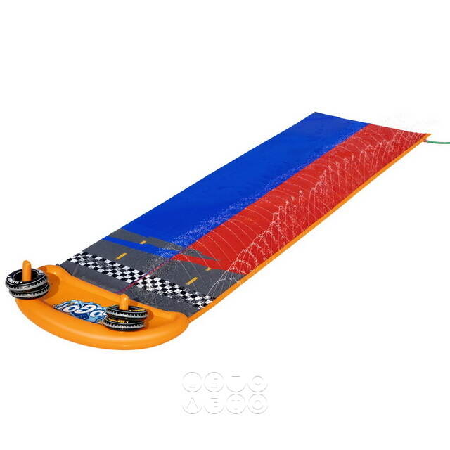 Водная дорожка для скольжения Double Splashy Slide 488 см с двумя надувными колечками Bestway