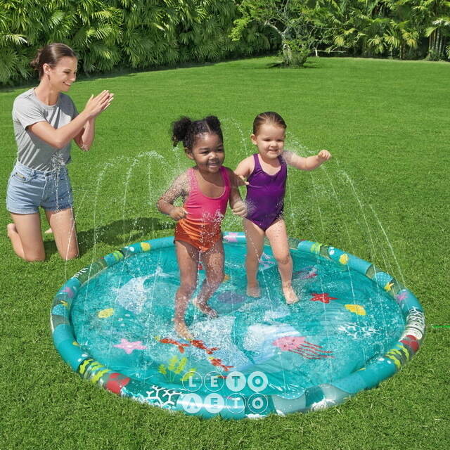 Детский бассейн с надувным дном Ocean Fun 165 см Bestway