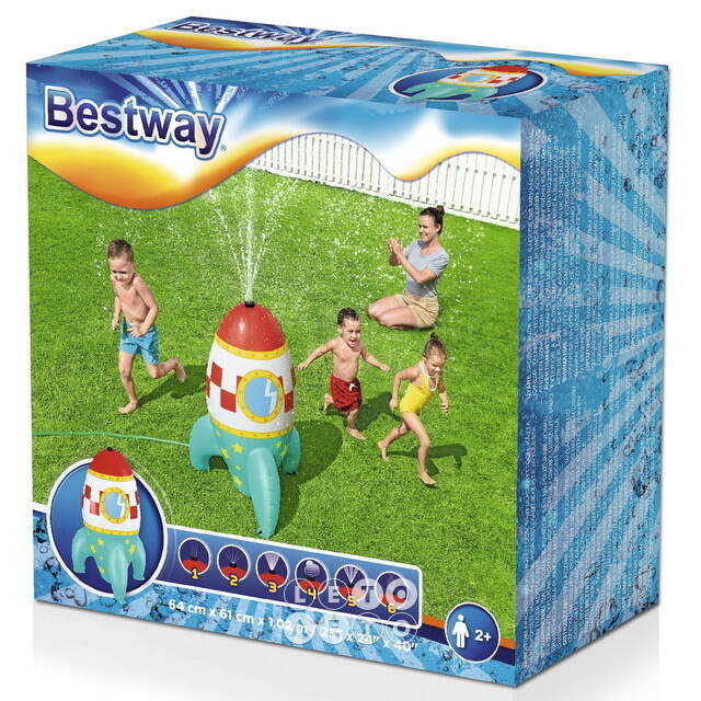 Надувная игрушка с фонтаном Ракета 102*64 см Bestway