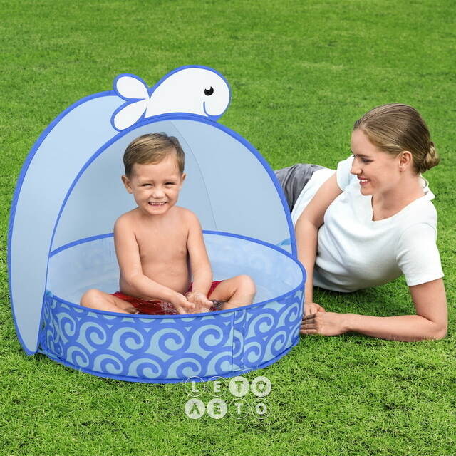 Детский каркасный бассейн с навесом Pop-Up Splash 78*68 см Bestway