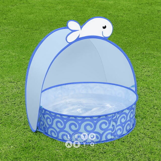 Детский каркасный бассейн с навесом Pop-Up Splash 78*68 см Bestway