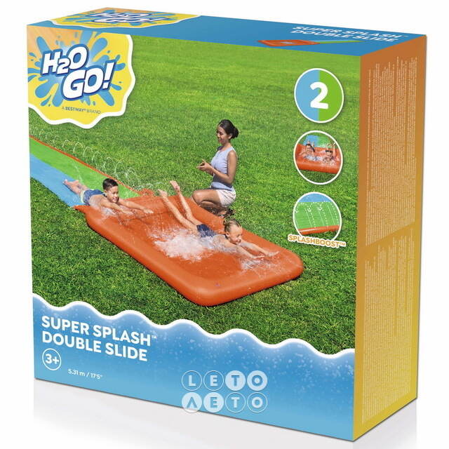 Водная дорожка для скольжения Super Splash - Double Slide 531 см Bestway