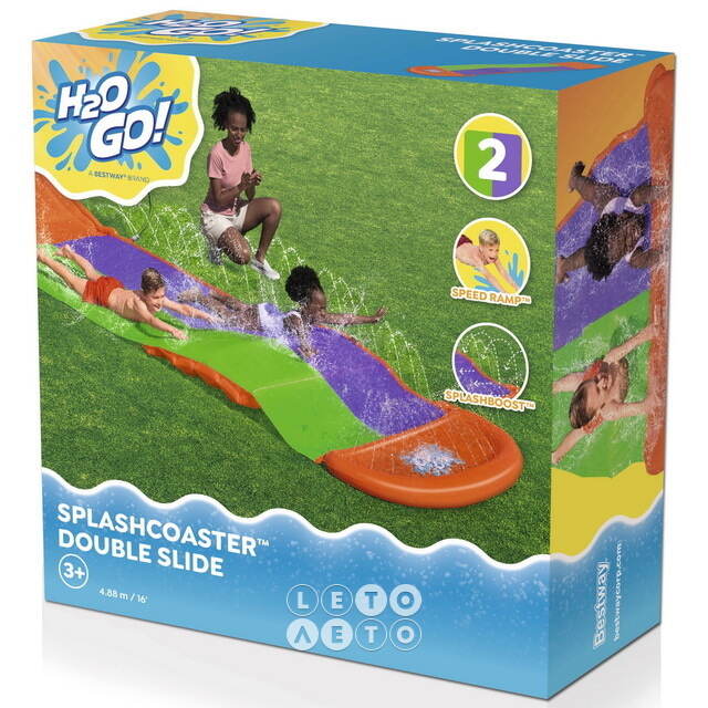 Водная дорожка для скольжения Splash Coaster - Double Slide 488 см Bestway