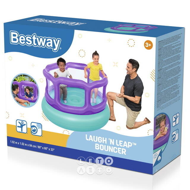 Детский надувной батут Laugh Bouncer 152*84 см Bestway