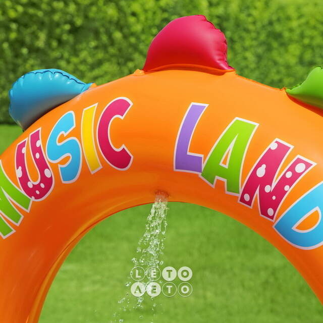 Игровой центр Music Land 295*190*137 см с горкой и фонтаном, клапан Bestway