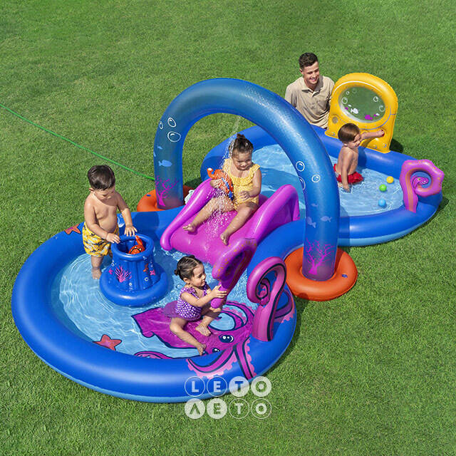 Игровой центр Sea Odyssey 330*188*117 см, с горкой и фонтаном Bestway