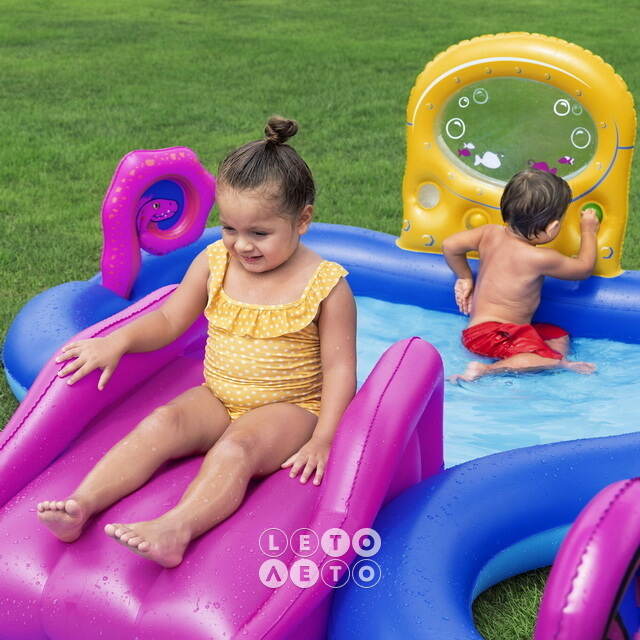 Игровой центр Sea Odyssey 330*188*117 см, с горкой и фонтаном Bestway