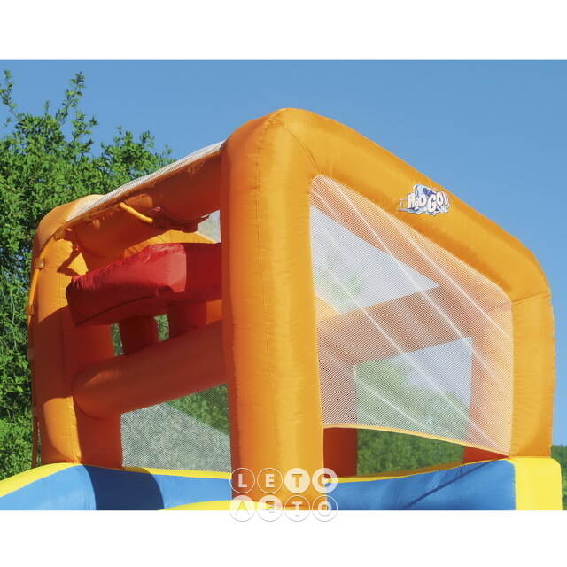 Водный игровой центр с горкой и стеной для скалолазания Turbo Splash 365*320*270 см оранжевый Bestway