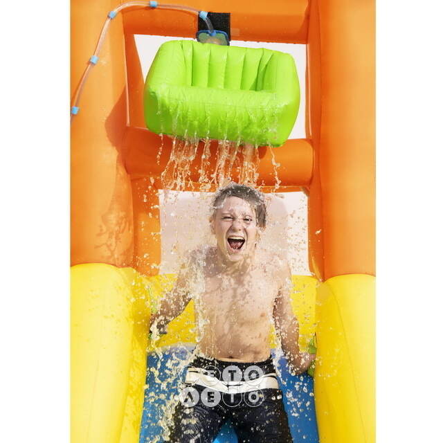 Водный игровой центр с горкой и стеной для скалолазания Mount Splash 435*286*267 см Bestway