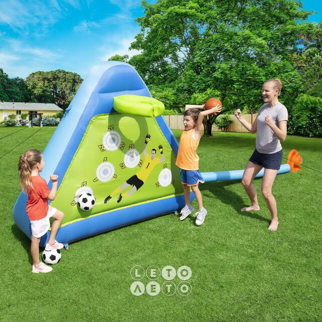 Надувной игровой центр с мячами Triple Play 225*185*100 см Bestway
