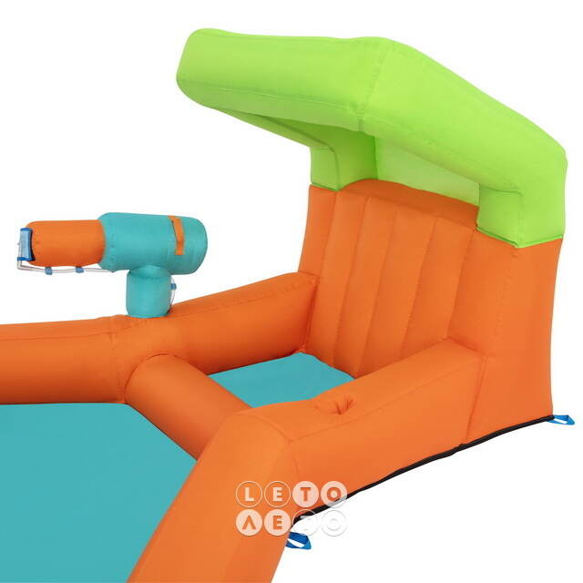 Водный игровой центр с горкой и стеной для скалолазания Canopy Cove 426*369*173 см Bestway