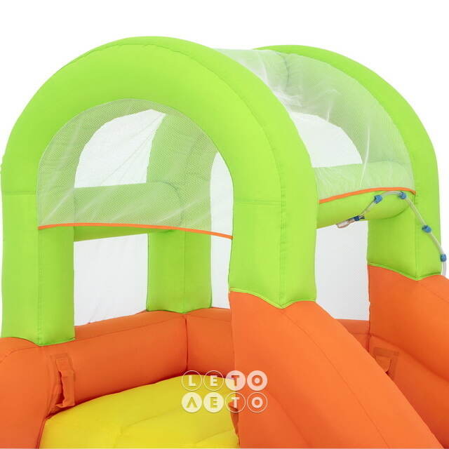Водный игровой центр с горкой и стеной для скалолазания Canopy Cove 426*369*173 см Bestway