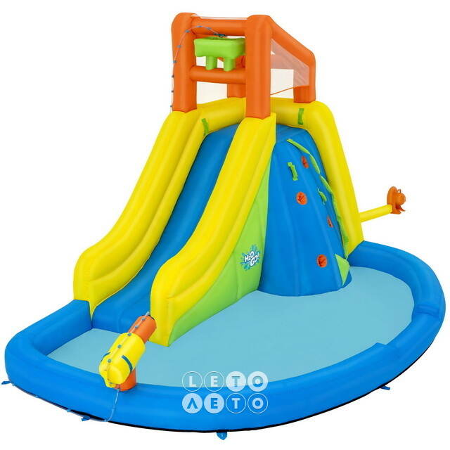 Водный игровой центр с горкой и стеной для скалолазания Mount Splashblast 435*286*267 см Bestway